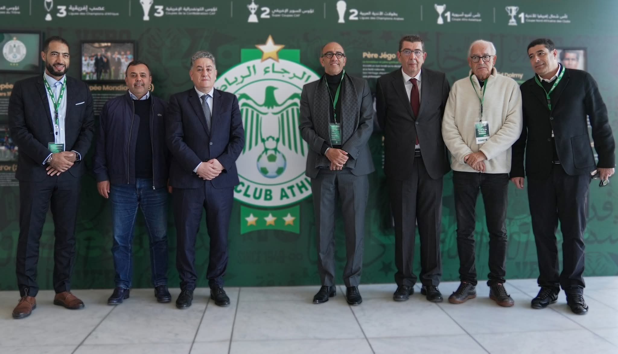 رئيس "الكوديم" يزور أكاديمية الرجاء الرياضي 